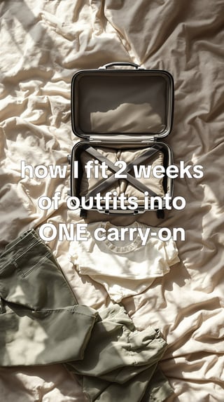 What I pack for two weeks in one bag