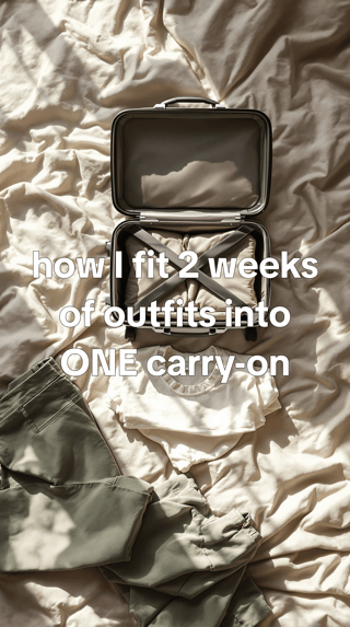 What I pack for two weeks in one bag