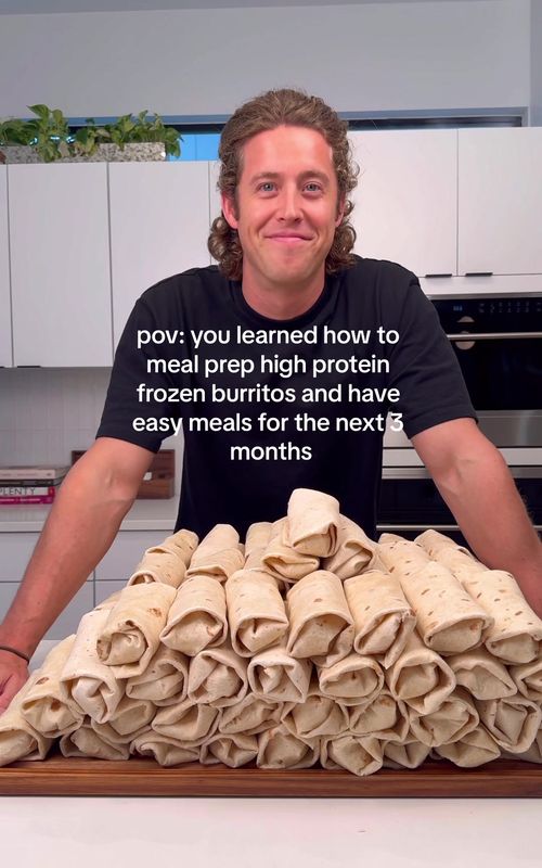 pov: you learned how to meal prep high protein frozen burritos and have easy meals for…