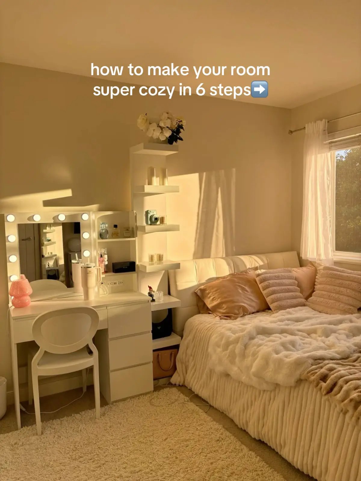 how to make your room super cozy in 6 steps