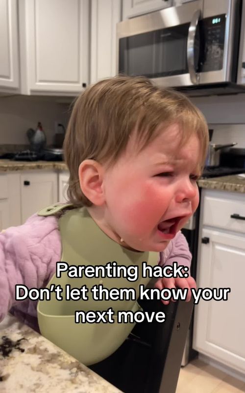 Parenting hack: Don't let them know your next move