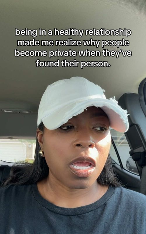 being in a healthy relationship made me realize why people become private when they've…