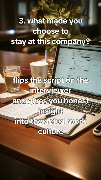 Questions to ask in every interview - clean meeting-room stills, two chairs, glass wall, notepad and pen, neutral greys, — slide 4