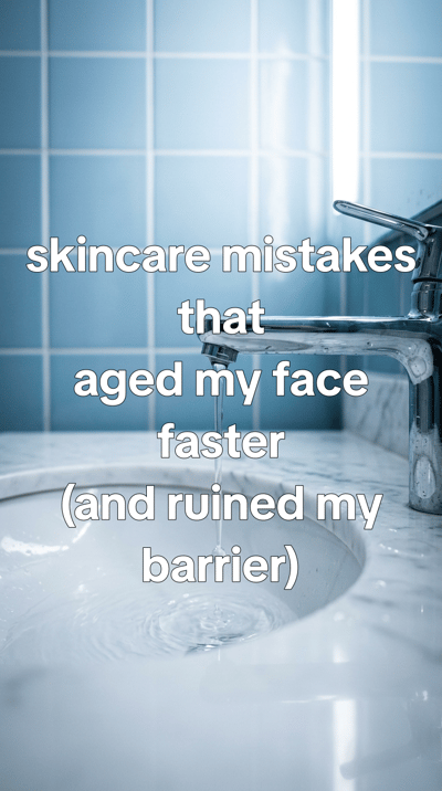 Skincare mistakes that aged me faster — slide 1