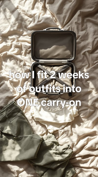What I pack for two weeks in one bag — slide 1