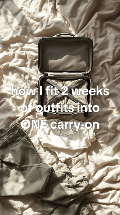 What I pack for two weeks in one bag — slide 1